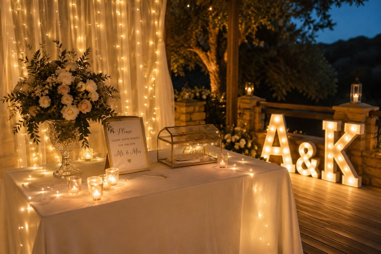 Διακόσμηση Γάμου με fairy lights